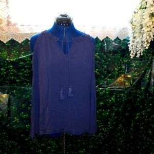 BONGO bohemian open shoulder top